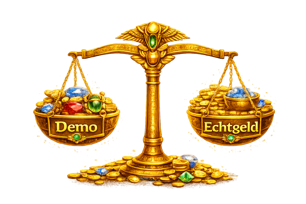 Lucky Pharaoh Wild Demo vs Echtgeld