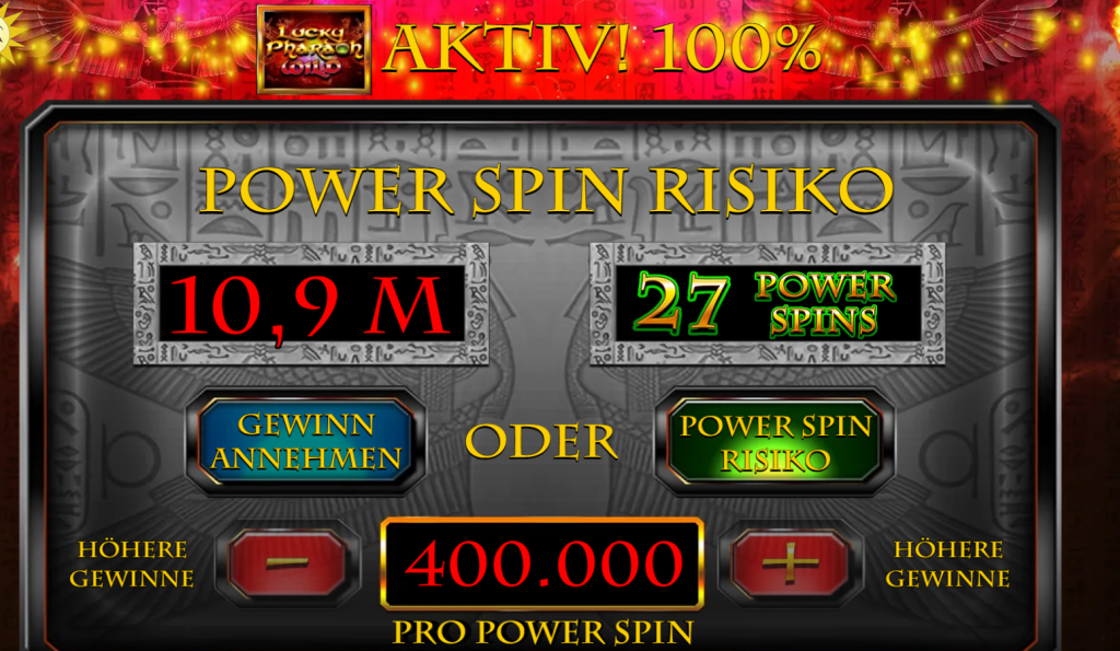 Lucky Pharaoh Wild Bonusgewinne